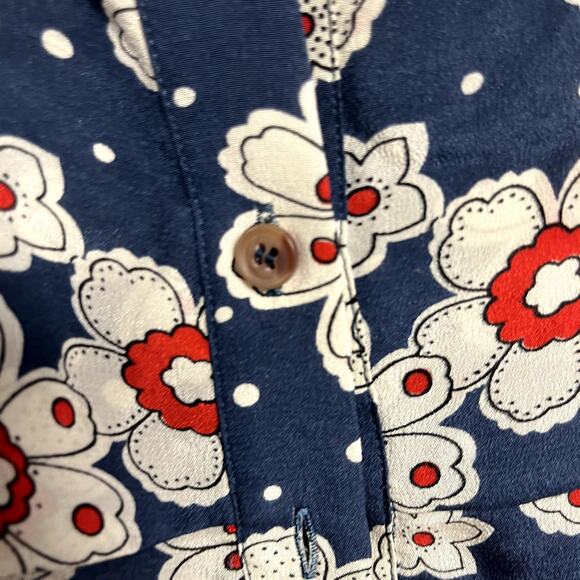 M.I.H JEANS Elodie All in One Jumpsuit 70s Floral Print Cold Shoulder Size M - Picture 5 of 9